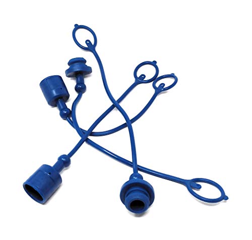 Grunge Armor | 2 Dust Caps + 2 Plugs | Fits ISO A Male + Female Hydraulic Quick connectors, ISO 7241 A 1/2