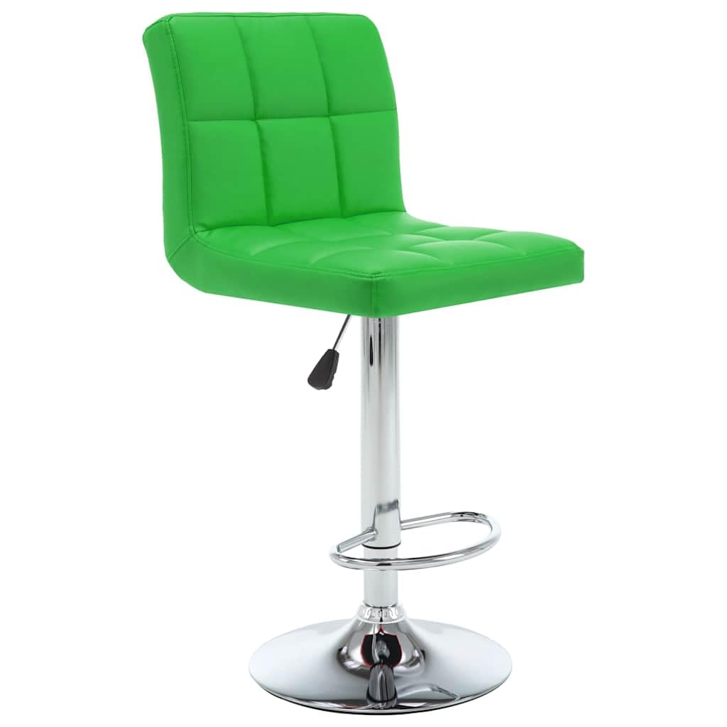 Tabouret de bar vert lot de 2 idéal pour cuisine et comptoir moderne