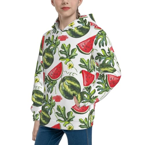 Watermelons Kid Hoodies Boys Sweatshirts Girls Pullover with Pocket2