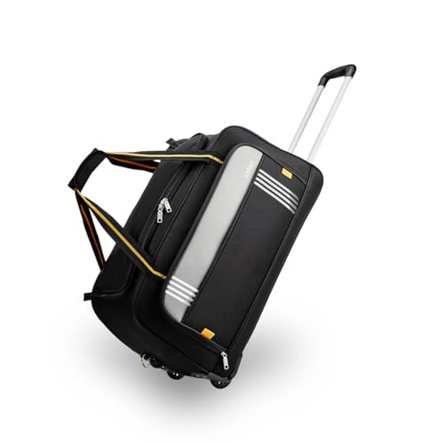 Image of Safari Imperia Trolley 3 Years Warranty Duffle Bag (58 Cm, Black) (IMPERIA58RLBLK)