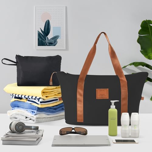 Hardshell Luggage Sets 6 Piece Suitcase Set, Expandable Lightweight Suitcases with Wheels, TSA Lock for Men Women, Black Brown3