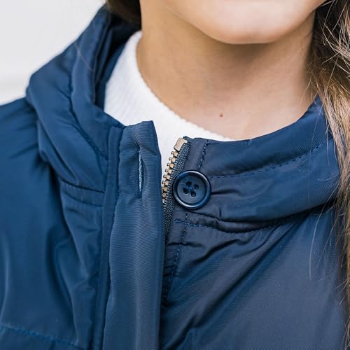 Hope & Henry Girls' Quilted Riding Vest with Snap Front3