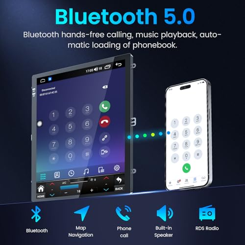 Image of [8Core 4GB+64GB] Car Radio for Cadillac ATS XTS SRX CTS 2013-2018 | 9.7''HD Touch Screen Stereo with Carplay Android Auto 5GWiFi GPS Navigation Bluetooth AM FM DSP RDS SWC 1080P Backup Camera