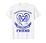 Azul Cinta Corazón Alas Cielo Colon Cáncer Conciencia Amigo...