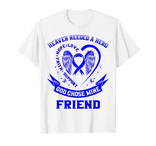 Azul Cinta Corazón Alas Cielo Colon Cáncer Conciencia Amigo...