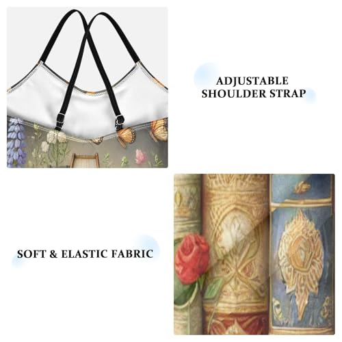 Flowers Ancient Books Girls Swimsuit Bathing Suit Swimsuits One Piece Summer Beach Swimwear3