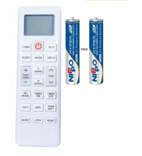 Image of 7-SAT Compatible with Lloyd ac Remote Original 1.5 ton Suitable for Split & Window AC (Come with 2 AAA Batteries)