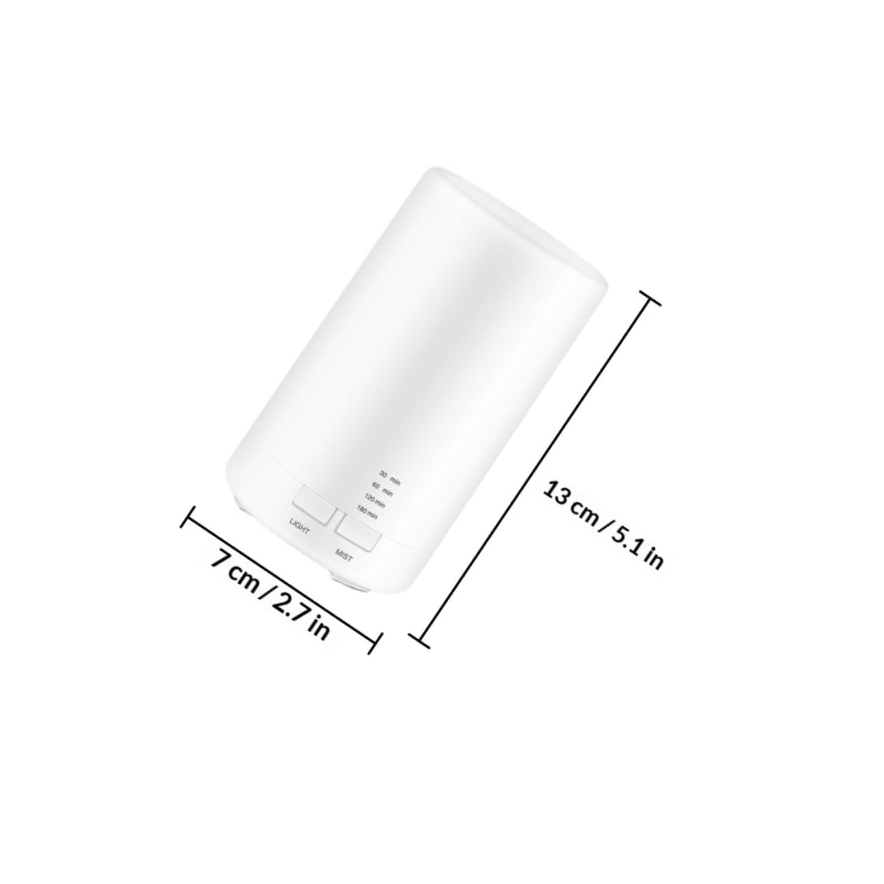 Difusor de Aroma USB Silencioso 70ml Blanco PP para Aromaterapia