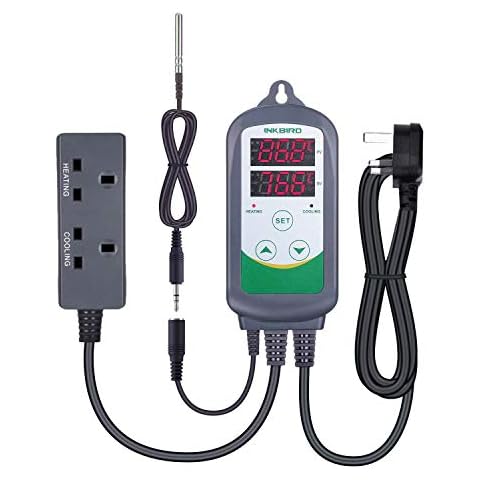 Inkbird ITC-308S Temperature Controller Digital Thermostat Controller with 1.97 Inches Replacement NTC Probe for Heating and Cooling Cover