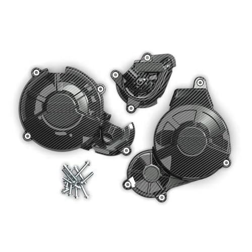 VSESTCDPB Motorrad Motorschutz Motorräder Zubehör Motorabdeckung Motorabdeckungssatz Schutz Für Aprilia RS660 Für Tuono 660 2021 2022 2023(1 Set-CF)