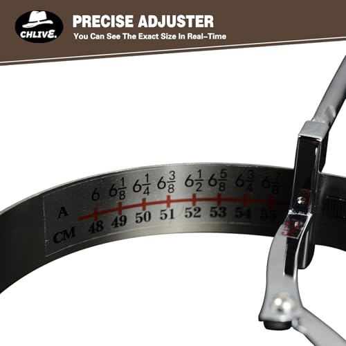 Image of Universal 360 Adjustable Hat Stretcher - Stainless Steel Expander for Cowboy Hats, Felt Hats & Baseball Caps - Only One in Market with 6 inch to 8 inch Full-Range Sizing Silver