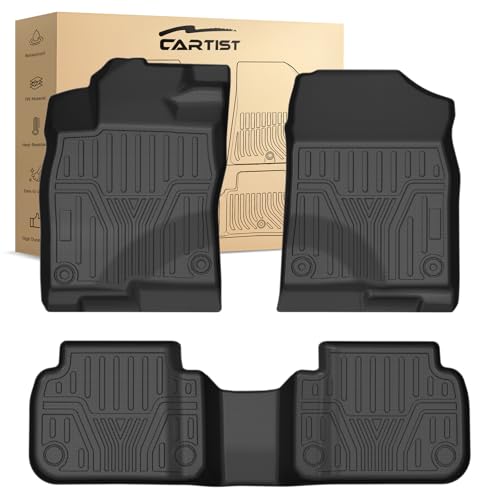 Civic Floor Mats - Floor Liner for Honda Civic 2022-2026 Sedan Hatchback Si (Include Sport Not for Hybrid) & Acura Integra 2023-2026 Accessories (Only Fit 2nd Row Has USB Port)