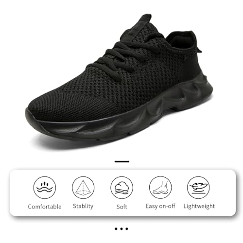 Mens Walking Shoes Slip On Tennis Non Slip Sneakers Outdoor Running Sports Trainers Athletic Sneaker Road Casual Workout Lightweight Shoes3
