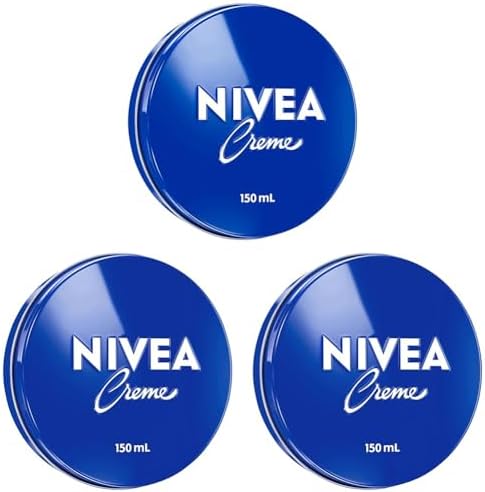 NIVEA Creme Moisturiser 150ml | Daily Moisturiser | Multi-Use: Face, Body and Hands | Rich Formula | 24-hour Moisture | Intense Hydration | Suitable for All Skin Types (Pack of 3)