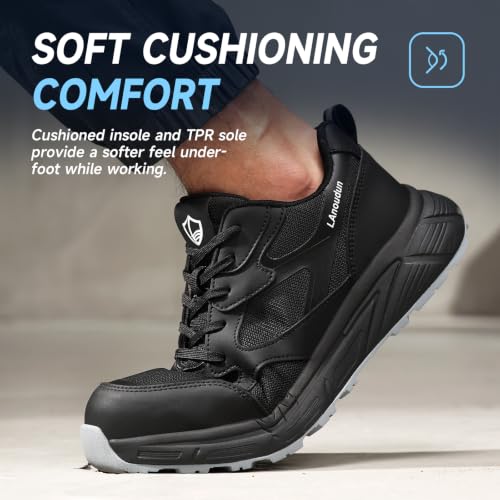 Image of Steel Toe Shoes for Men Women Lightweight Work Shoes Men Breathable Safety Shoe