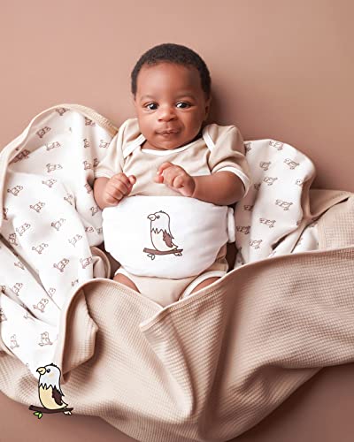 Image of Organic Natural Cotton Baby Flaxseed Heating Pad for Newborn Portable Microwavable GOTS Certified Infant Toddler Tummy Relief Belt