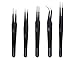 Integy RC Model C29421 Precision Model Craft 5pcs Stainless Tweezers Set