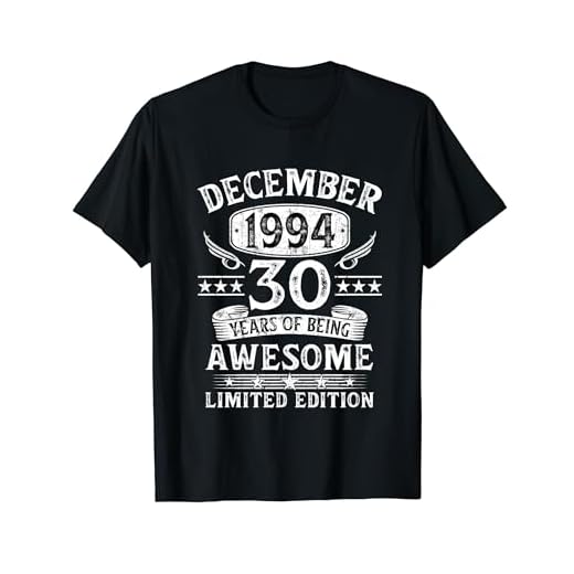 Regalo 30 Años Cumpleaños Hombre Original Diciembre 1994 Camiseta