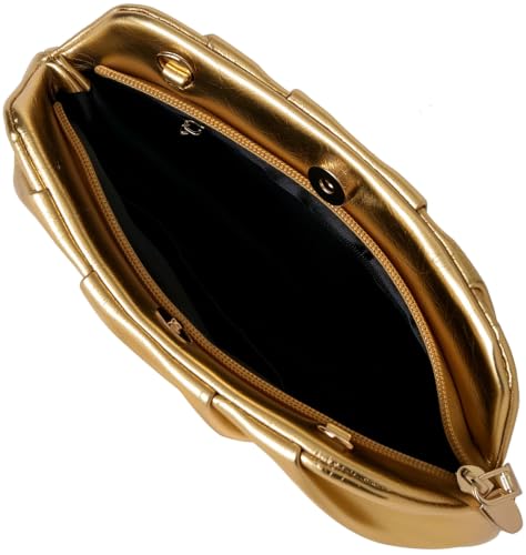 Image of Evening Bag for Women Ruched Clutch Purse Detachable Metal Chain Crossbody Bag
