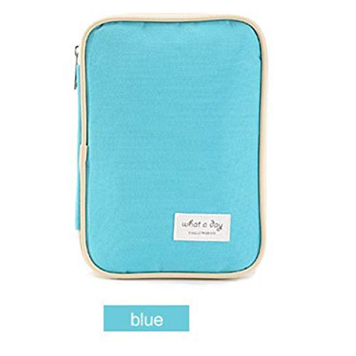 Preisvergleich Produktbild LJLJLD Basket Multifunktions-Passport Wallet Passport Seal Passinhabers Reisedokumentenpaket Kartenpaket Süßes Ticket Set, Blau