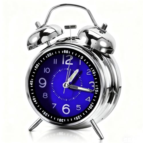 Reloj despertador súper fuerte de 4 pulgadas para el dormitorio de jóvenes y adultos 2