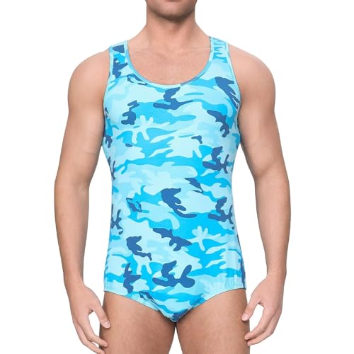 Mono de camuflaje para hombre con botones Landofgenie 2