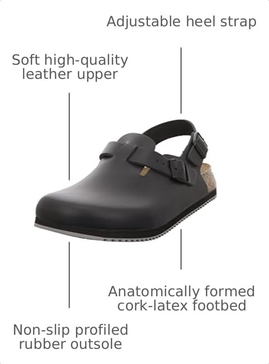Image of Birkenstock Men's Clogs and Mules, Black, 8.5 us