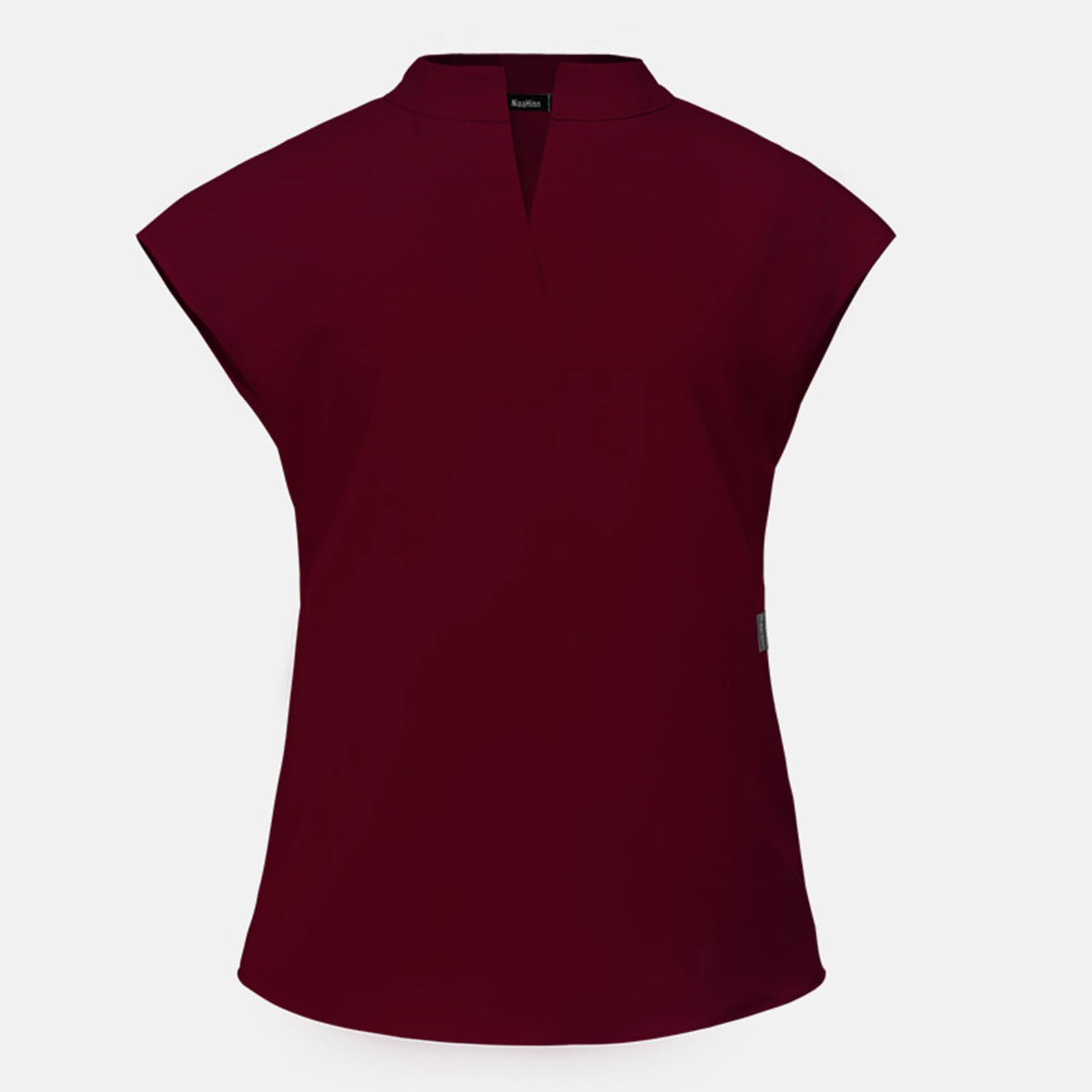 Damen 2-Teiliges Kasacks Set Medizinische Uniform Outfits mit Kasack und Hose Pflege Berufsbekleidung V-Ausschnitt Schlupfkasack+Schlupfhose Pflegeuniform Set Laborkittel Einfarbig Arbeitsuniform 2025