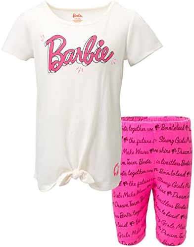 Barbie Graphic T-Shirt And Shorts Outfit Set Modern Girls coordinated outfit