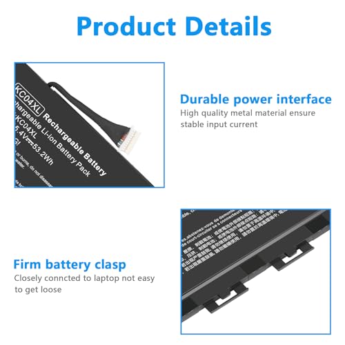Image of Fancy Buying KC04XL TPN-W133 TPN-W136 Laptop Battery for HP Envy X360 13-AG 13z-AG 13m-AG 13-AR 13-AH 13-AQ 13M-AQ 13T-AQ L08496-855 L08544-1C1 L08544-2B1 HSTNN-DB8P HSTNN-IB8K L08496-855 KC04053XL