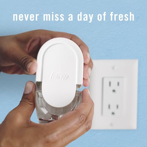 Febreze Plug in Air Freshener, Odor-Fighting Scented Oil Refill, Air Fresheners for Home and Bathroom and Kitchen, Long Lasting for Strong Odors, Hawaiian Aloha Scent, 0.87oz Refills, 3 Count - image 8