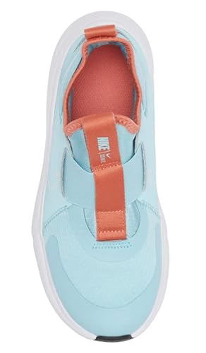 Nike Flex Plus Tênis de corrida infantil casual, Copa/Branco - Ember mágico, 5 Big Kid