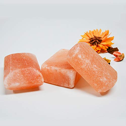 Barra Exfoliante de Sal del Himalaya para spa masaje natural desodorizante en forma de jabón pack 3 regalo para mujer novia