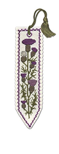 Textile Heritage Scottish Thistle Counted Cross Stitch Bookmark Kit #TOP5