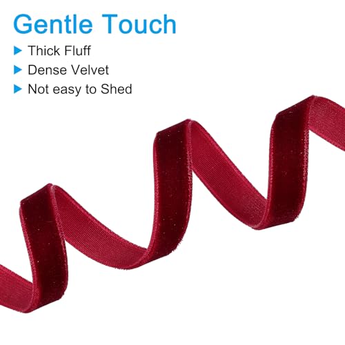 PATIKIL Velvet Ribbon 3/8 Inch 10 Yard - Image 4