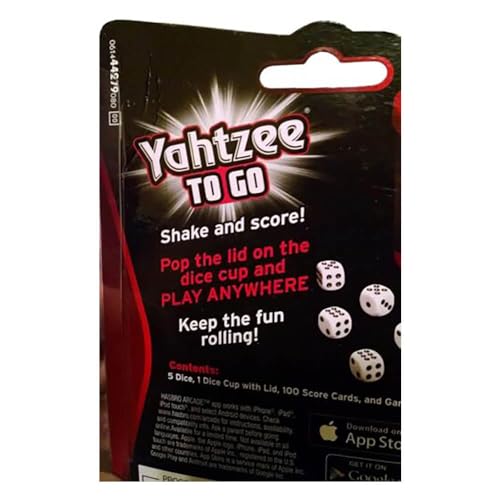 hasbro yahtzee to go travel game 2014 gaming