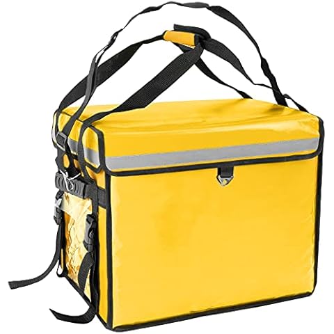 CityBAG - Mochila isotérmica 45 x 35 x 33 cm Amarilla para Comidas al Aire Libre y Entrega de Pedidos de Comida en Moto o Bicicleta Cover