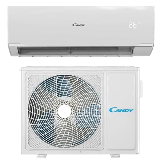 Condizionatore Candy, Condizionatore Smart Linea Pura, Climatizzatore Monosplit con Unità Esterna e Interna 12000 Btu, 20 dBA, con Self-Clean - Tecnologia di Espansione a Freddo e Controllo da Remoto con App