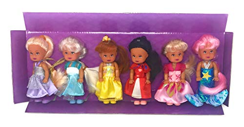 Little Princess Set of 6 Disney Look-A-Like Dolls