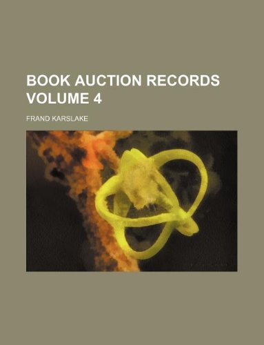 Book Auction Records Volume 4