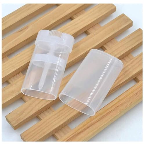 Image of Hunky Dory 6pcs 15ml Empty Clear Plastic Deodorant Containers Lip Balm Tubes for Lipstick, Crayon,chapstick,homemade Lip Balm, Beauty use