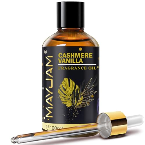 Cashmere Vanilla Fragrance Oil Essential Oil, MAYJAM 3.38FL.OZ Cashmere Vanilla Oil for Diffusers...