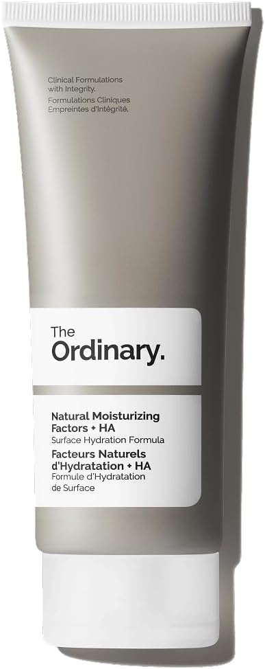 The Ordinary Natural Moisturizing Factors + HA, Factores Hidratantes Naturales + Ácido Hialurónico, Crema hidratante facial ligera para reforzar la barrera cutánea e hidratar la piel, 100 ml