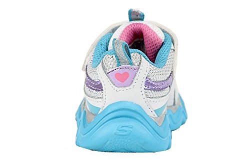 Skechers Toddler Girl's Cosmic Wave Litebeam White Fashion Sneakers Shoes Sz: 54
