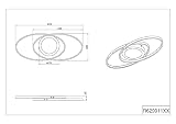 Reality, Lampa sufitowa, galaktyka. 1 x LED, SMD,28 W, 3000 K,3400 Lm. Korpus: Metal, Tytan L:57,0cm, L:23,0 cm, H:4,0 cm Regulowany z przełącznikiem, IP20