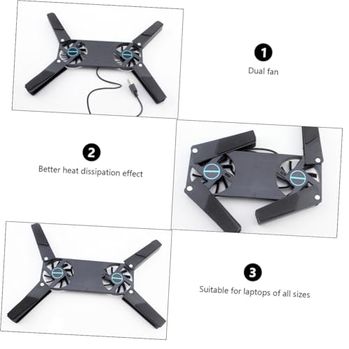 Base Cooler para Laptop DOITOOL con 2 Ventiladores Silenciosos miniatura 3