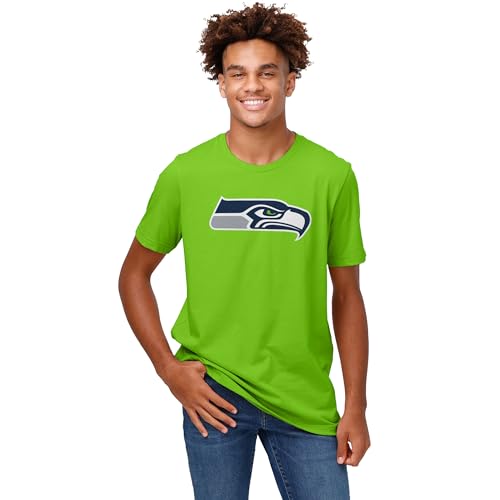 Image of FOCO Men's NFL Team Primary Logo Black Short Sleeve T-Shirt