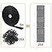 WSZJINB 16Ft x 1In Adjustable Cable Straps with 25 Buckles, Free Cut Length, Black Reusable Fastening Cable Ties, Hook and Loop Securing Strap for Cable Tidy, Wire Management, Cord Organiser, Black