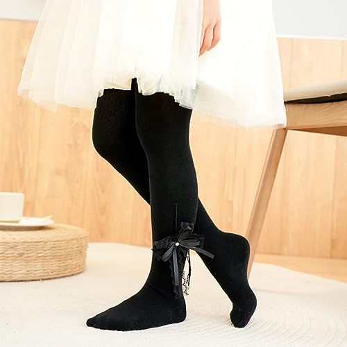 Kids Toddler Girls Stockings Tights Leggings Ribbed Knit Footed Pantyhose Warm Socks Pants Fall Winter Outfit Clothes3