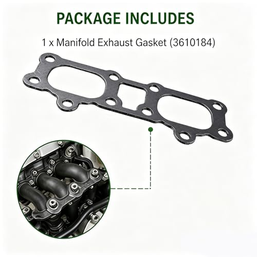 Image of Manifold Exhaust Gasket 3610184 Compatible with Polaris Ranger RZR 900 1000 Turbo 2014-2020 RS1